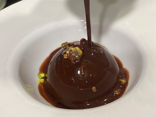 Castanyes congelades (gelat típic de xocolata valenciana