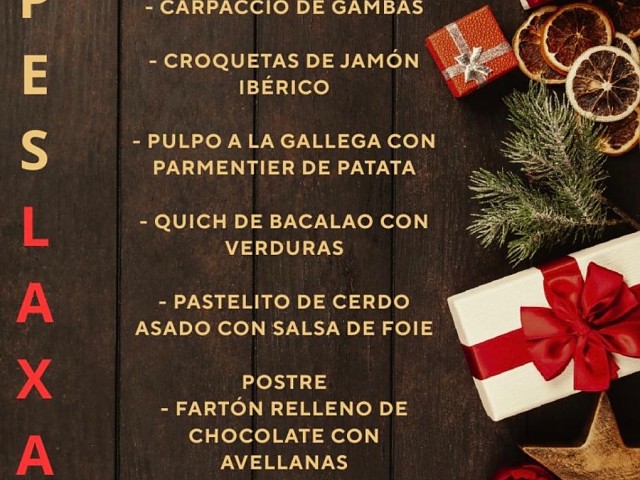 KERSTAVONDMENU OM TE NEMEN