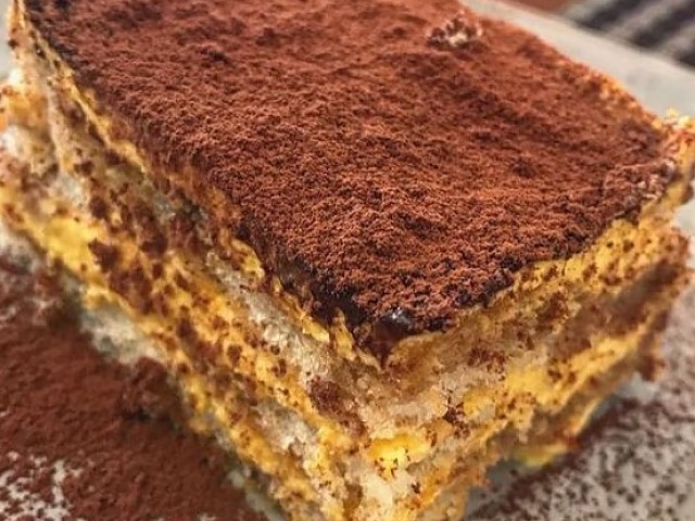 Tiramisú de naranja